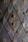 Vienna, Austria. Ancient wood door covered in metal Art Print